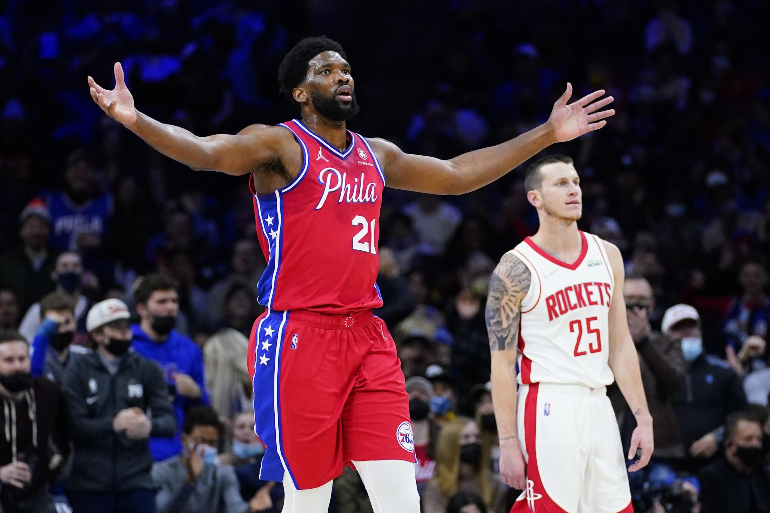 Embiid’s triple-double powers 76ers past Rockets 133-113 6